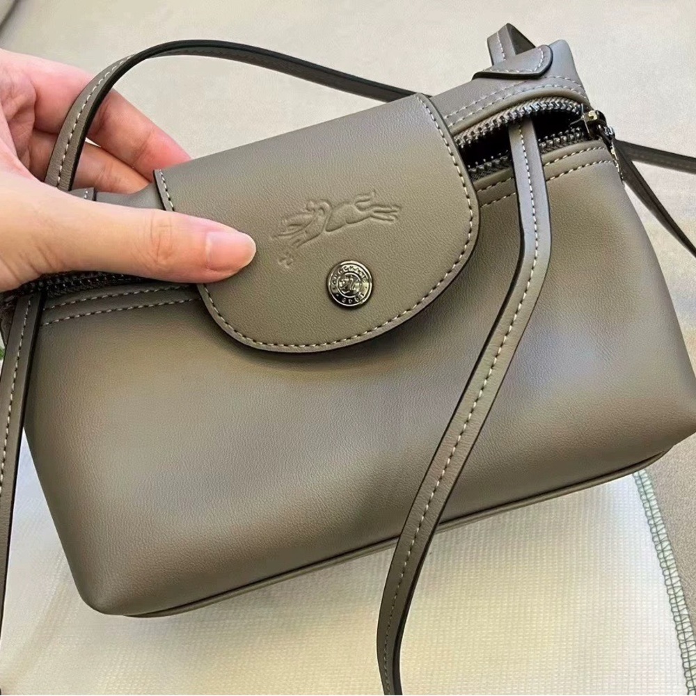 Longchamp Le Pliage Xtra XS Crossbody Bag in Gray - Picture 1 of 6